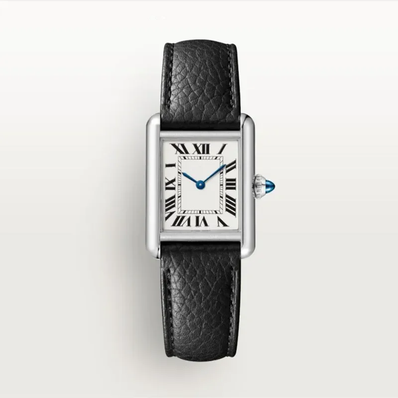 

Роскошные высококачественные кварцевые часы с механизмом, модные женские простые наручные часы с квадратным циферблатом и кожаным ремешком