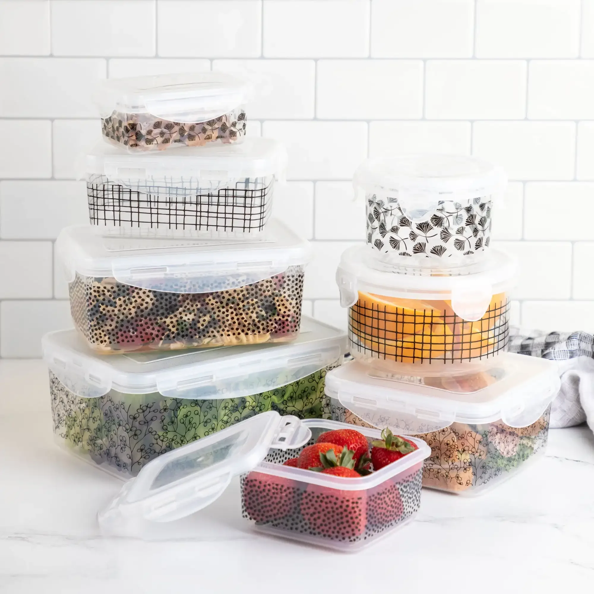 Food Storage Set, 16-Piece, Kitchen Items, Kitchen Storage, Container Organizer, Plastic Storage Containers, Food Storage
Food Storage Set, 16-Piece, Kitchen Items, Kitchen Storage, Container Organizer, Plastic Storage Containers, Food Storage