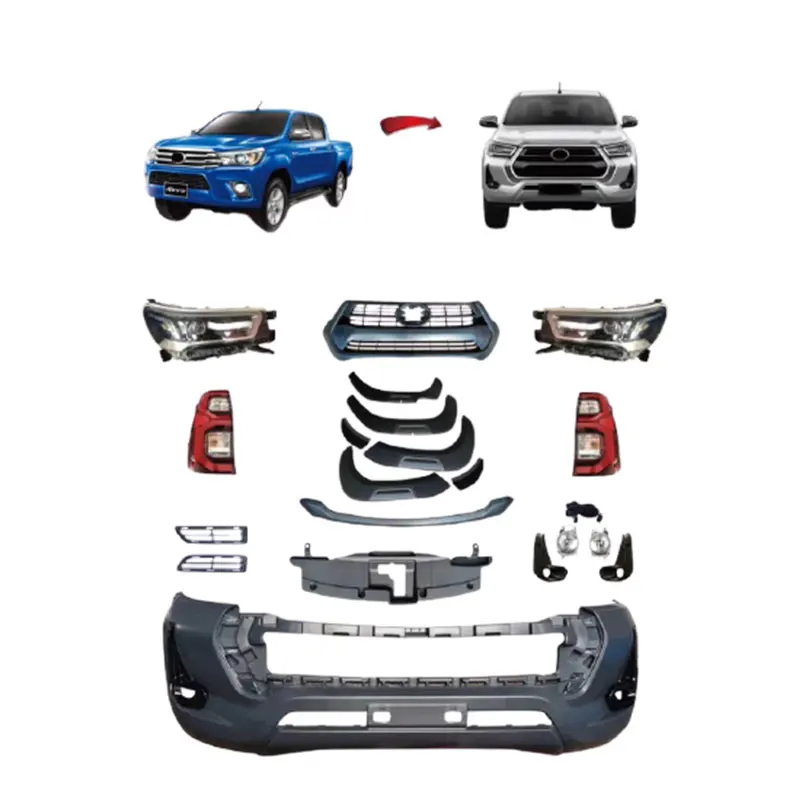 

Auto 4x4 Pickup Truck Modified Facelift Wide Conversion Bodykit Body Kits For Hilux Revo 2016-2019 Upgrade To 2021