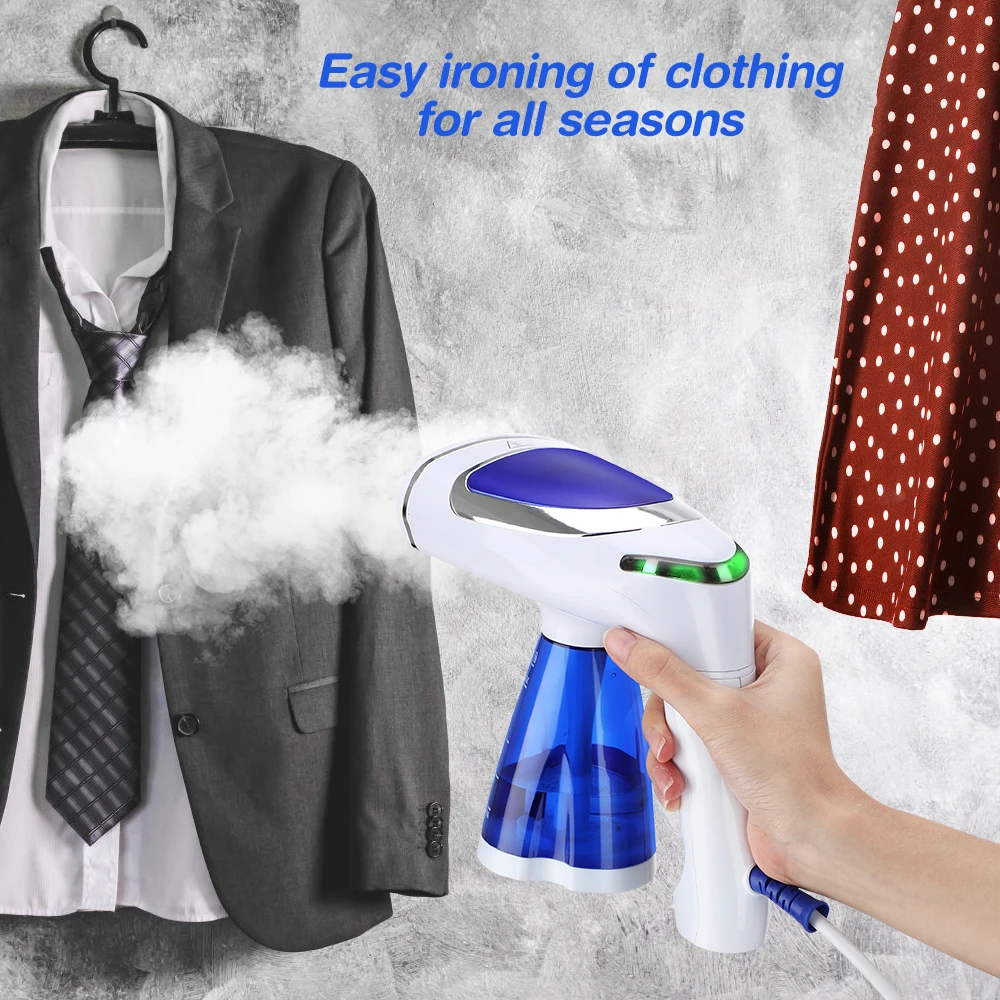 

Foldable Garment Steamer 1600W Powerful Handheld Steam Iron for Clothes 200ML Home Travel Portable Fast-Heat Ironing Machine