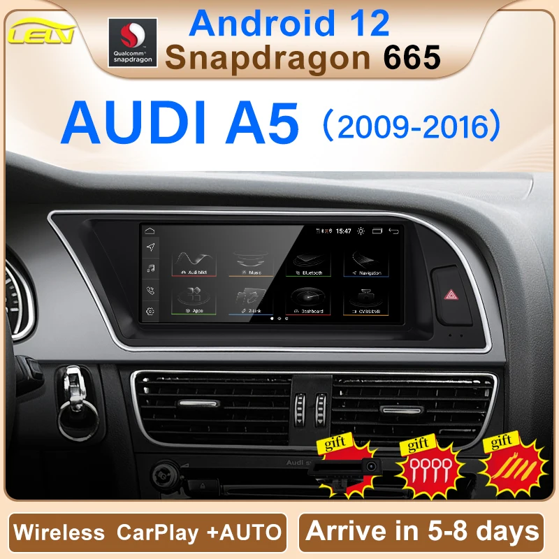 Новый UI 8,8 "Android 12 беспроводной Авто Carplay для AUDI A5 2011 2016 автомобильные видеоплееры GPS-навигация центральный мультимедийный экран
Новый UI 8,8 "Android 12 беспроводной Авто Carplay для AUDI A5 2011 2016 автомобильные видеоплееры GPS-навигация центральный мультимедийный экран