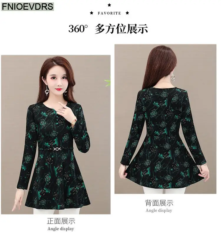 Hot Sales Women 2024 Autumn Winter Elegant Office Lady Basics Shirts Casual Retro Vintage Floral Green Tunic Peplum Tops Blouses Hot Sales Women 2024 Autumn Winter Elegant Office Lady Basics Shirts Casual Retro Vintage Floral Green Tunic Peplum Tops Blouses