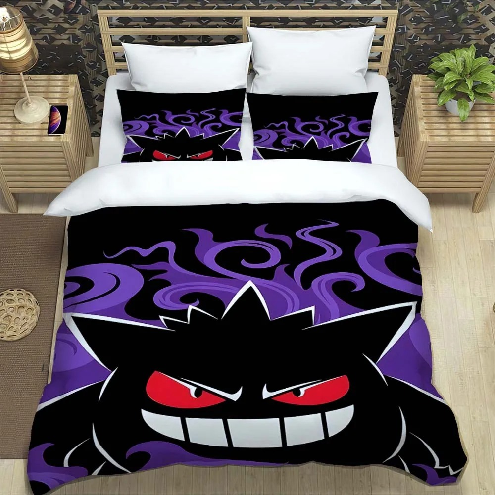 Cartoon Pokémon Gengar Bedding Set Cute Home Decor Pillow Cases Quilt Covers Gifts for Family and Friends Comfortable and Soft
Cartoon Pokémon Gengar Bedding Set Cute Home Decor Pillow Cases Quilt Covers Gifts for Family and Friends Comfortable and Soft