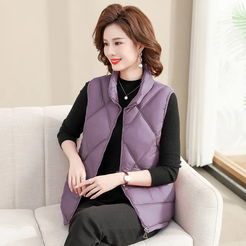 Women Autumn Winter Stand Collar Zipper Big Pocket Solid Color Warm Coat For Ladies Fashion All Match Chic Vest
Women Autumn Winter Stand Collar Zipper Big Pocket Solid Color Warm Coat For Ladies Fashion All Match Chic Vest