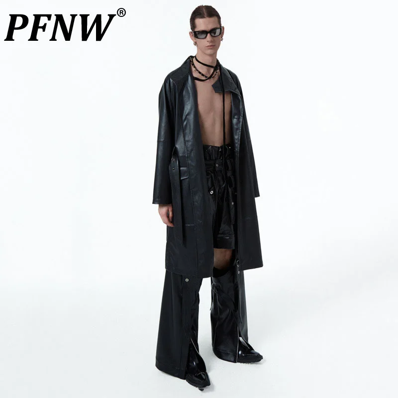 PFNW Pu Leahter Pants Patchwork Deconstruciton Male Wide Leg Trousers High Street Haute Couture Autumn Stlyish 2023 New
PFNW Pu Leahter Pants Patchwork Deconstruciton Male Wide Leg Trousers High Street Haute Couture Autumn Stlyish 2023 New