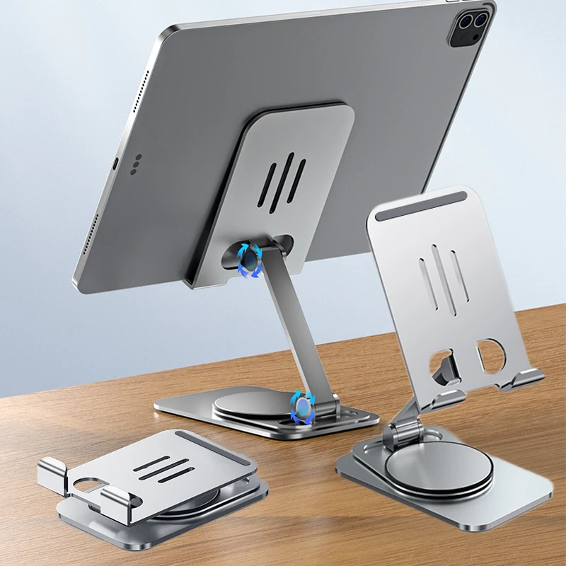 DL Aluminum Alloy Phone Stand Desktop Mobile Phone Holder 360° Rotation Portable Folding Tablet iPad Cellphone Holder Bracket
DL Aluminum Alloy Phone Stand Desktop Mobile Phone Holder 360° Rotation Portable Folding Tablet iPad Cellphone Holder Bracket