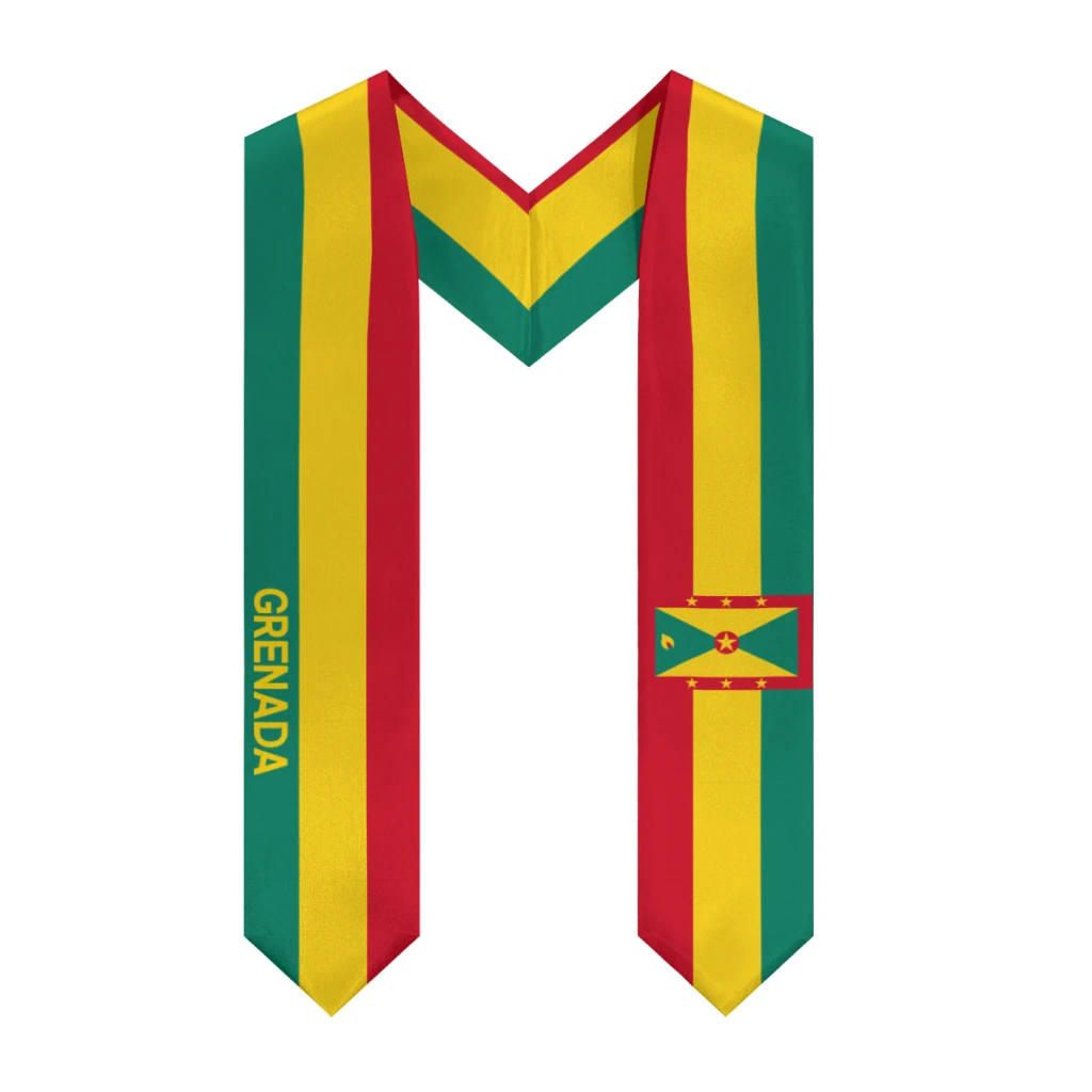 

More design Graduation shawl Grenada & United States Flag Stole Sash Honor Study Aboard International Students