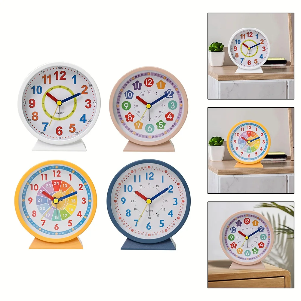 1pcs Alarm Clock For Children Learning Clock Colorful Analogue Children's Creative Bedside Luminous Table Mute Clock
1pcs Alarm Clock For Children Learning Clock Colorful Analogue Children's Creative Bedside Luminous Table Mute Clock