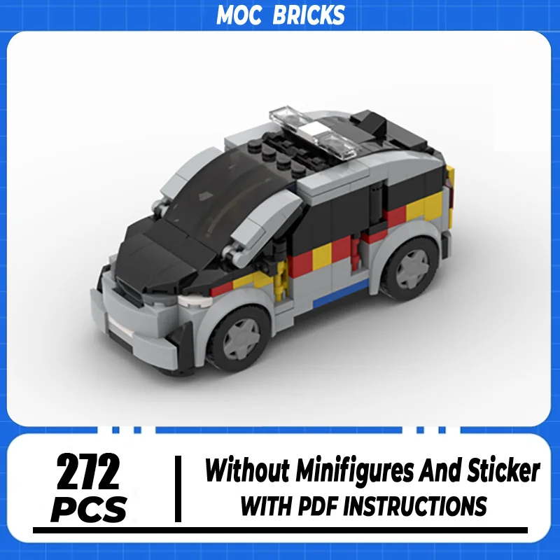 

Moc Building Blocks London Fire Brigade I3 Rapid Response Car Model Technology Brick Brand-name Vehicle DIY Toy For Gift