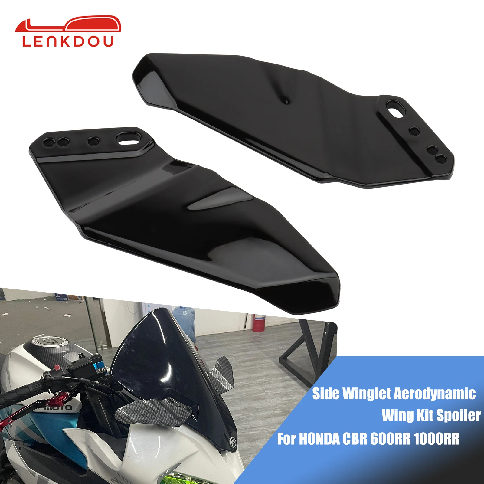 Winglets Air Deflector Wind Spoiler For HONDA CBR 600RR 650R 1000RR 250R 900RR 600 F4 F4I VFR 800 Motorcycle Accessories Fairing
Winglets Air Deflector Wind Spoiler For HONDA CBR 600RR 650R 1000RR 250R 900RR 600 F4 F4I VFR 800 Motorcycle Accessories Fairing