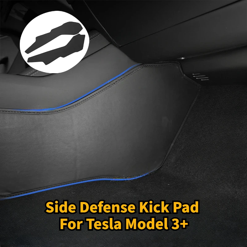 

Side Defense Kick Pad for Tesla New Model 3+ Highland 2024 Protect Pad TPE Center Contror Side Kick Mat Car Interior Accessories