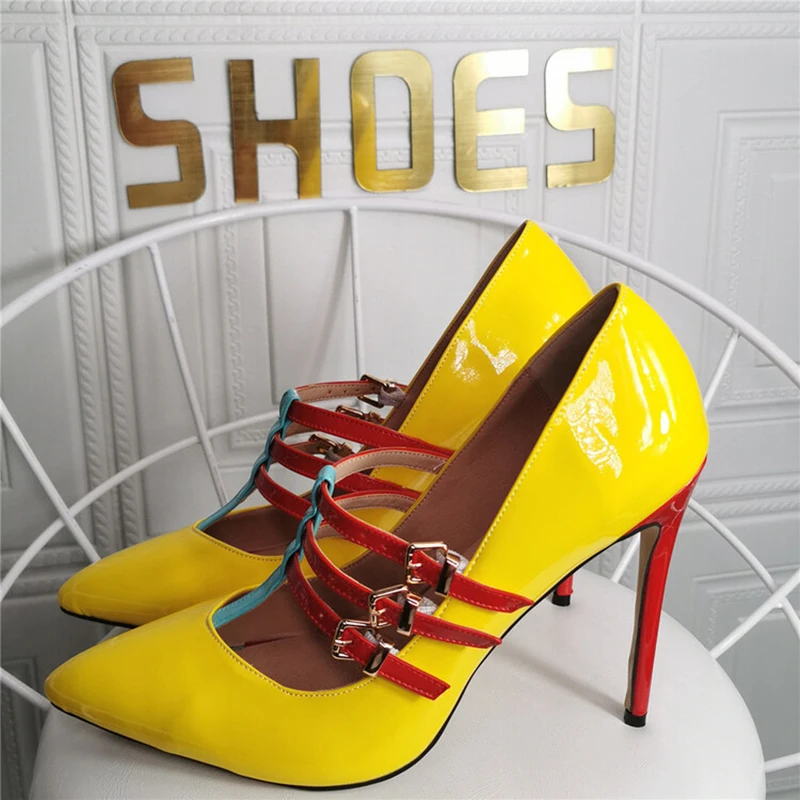 Kolnoo Handmade New Ladies Stiletto Heels Pumps Patent Leather Pointed-toe Large Size 35-47 Real Photos Fashion Hot Sale Shoes
Kolnoo Handmade New Ladies Stiletto Heels Pumps Patent Leather Pointed-toe Large Size 35-47 Real Photos Fashion Hot Sale Shoes