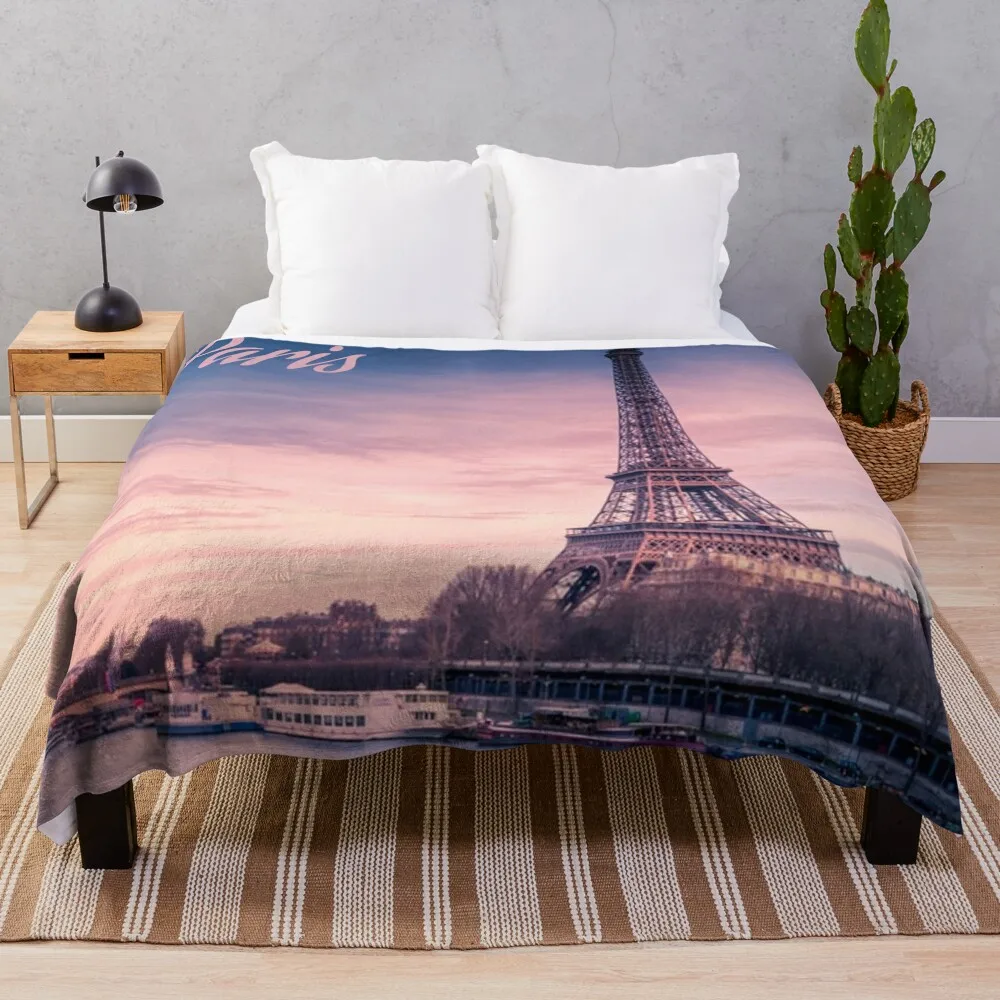 

Paris France eiffel tower Throw Blanket Beautiful Blankets Camping Blanket Cute Blanket Plaid