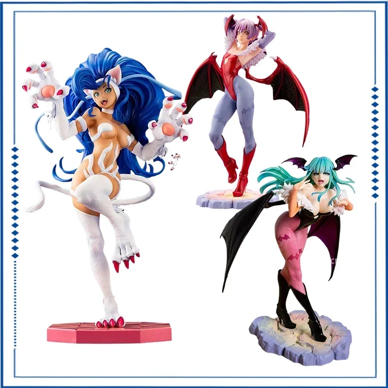 

Darkstalkers Morrigan Aensland Anime Figure Lilith Action Figurine Pvc Statue Felicia Figure Girl Halloween Model Collection Toy