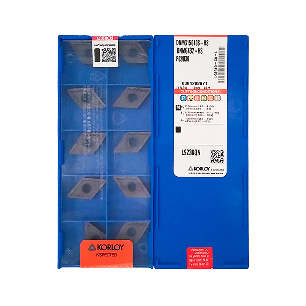 KORLOY 100% Original DNMG DNMG150404 DNMG150408 PC9030 NC3120 HM Turning Tool DNMG15 Insert Quality CNC Lathe Insert Tools
KORLOY 100% Original DNMG DNMG150404 DNMG150408 PC9030 NC3120 HM Turning Tool DNMG15 Insert Quality CNC Lathe Insert Tools
