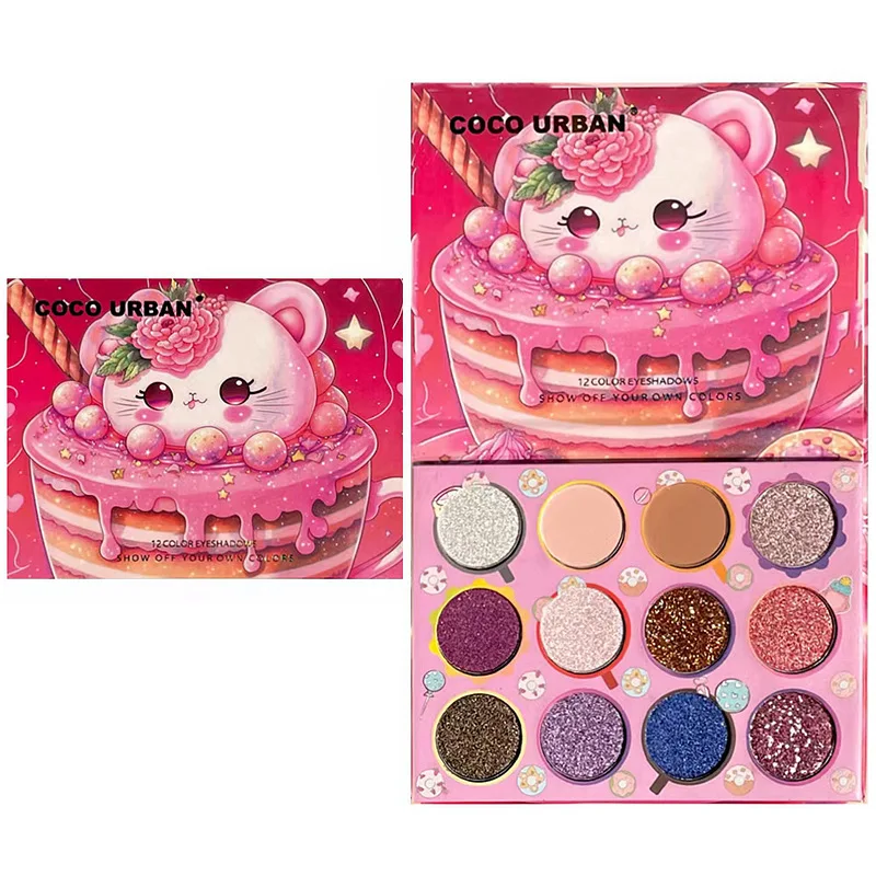 High Quality 12 Colors Eye Shadow Plate Shimmer Matte Shimmering Powder Sequels Makeup Eyeshadow Palette Glitter Eyeshadow
High Quality 12 Colors Eye Shadow Plate Shimmer Matte Shimmering Powder Sequels Makeup Eyeshadow Palette Glitter Eyeshadow