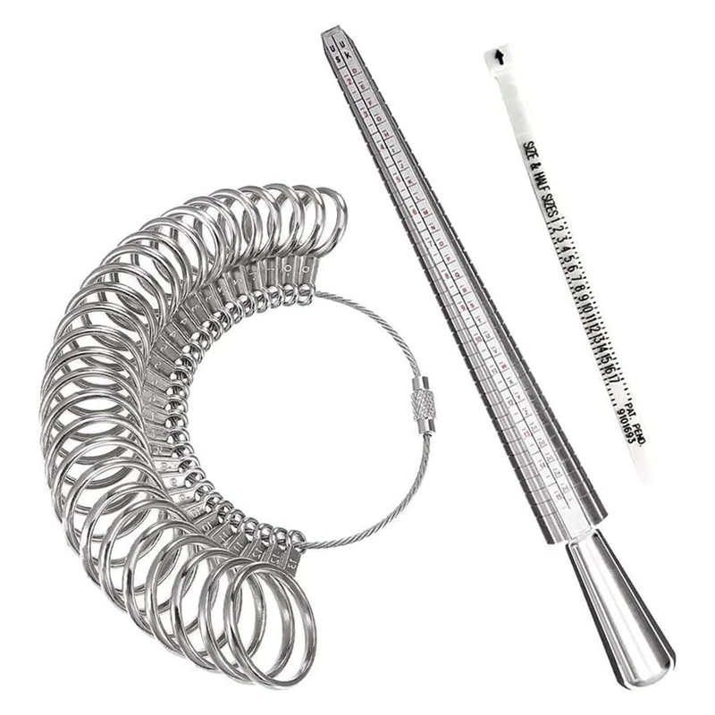 

Набор измерительных приборов для кольца, 3 шт., кольцевой измерительный прибор для размеров ювелирных изделий