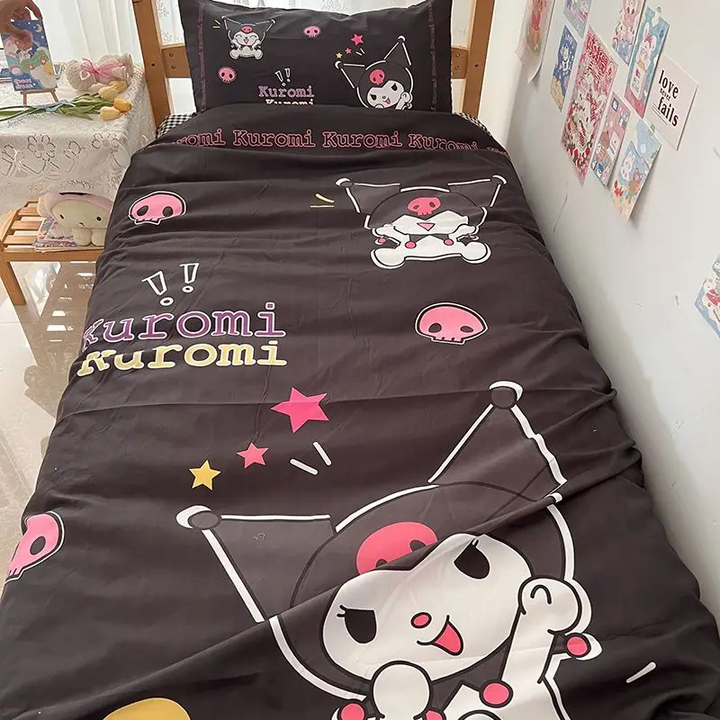 Sanrio Kawaii cut carton series Kuromi Cinnamoroll Cute Girls Dormitory Student 3-piece Bed Sheet Set, Quilt Set, Top and Bottom
Sanrio Kawaii cut carton series Kuromi Cinnamoroll Cute Girls Dormitory Student 3-piece Bed Sheet Set, Quilt Set, Top and Bottom
