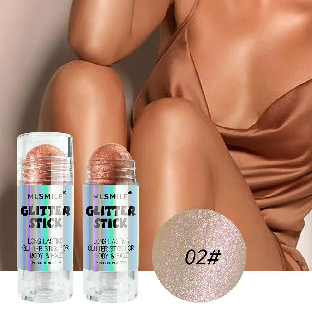 Face Brighten Highlighter Body Luminizer Glitter Stick Long Lasting Makeup Shadow Contour Stick Enhance Overall Skin Tone
Face Brighten Highlighter Body Luminizer Glitter Stick Long Lasting Makeup Shadow Contour Stick Enhance Overall Skin Tone