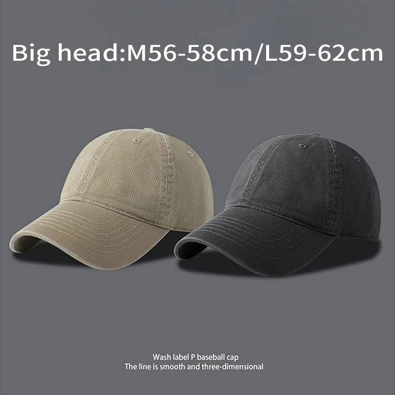 

2023 New Big Size Baseball Cap for Men Women Sport Couple Large Curved Dad Cap Unisex Cricket Cap Wholesale Gorra