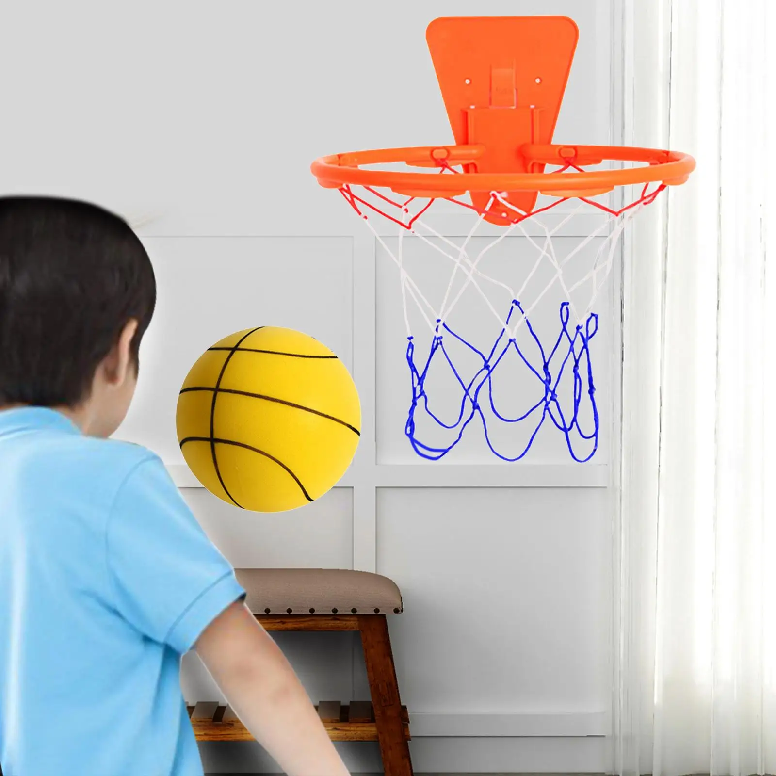 

Бесшумный баскетбольный мяч с кольцом, низкий уровень шума, мяч высокой плотности, бесшумный мяч, игрушка