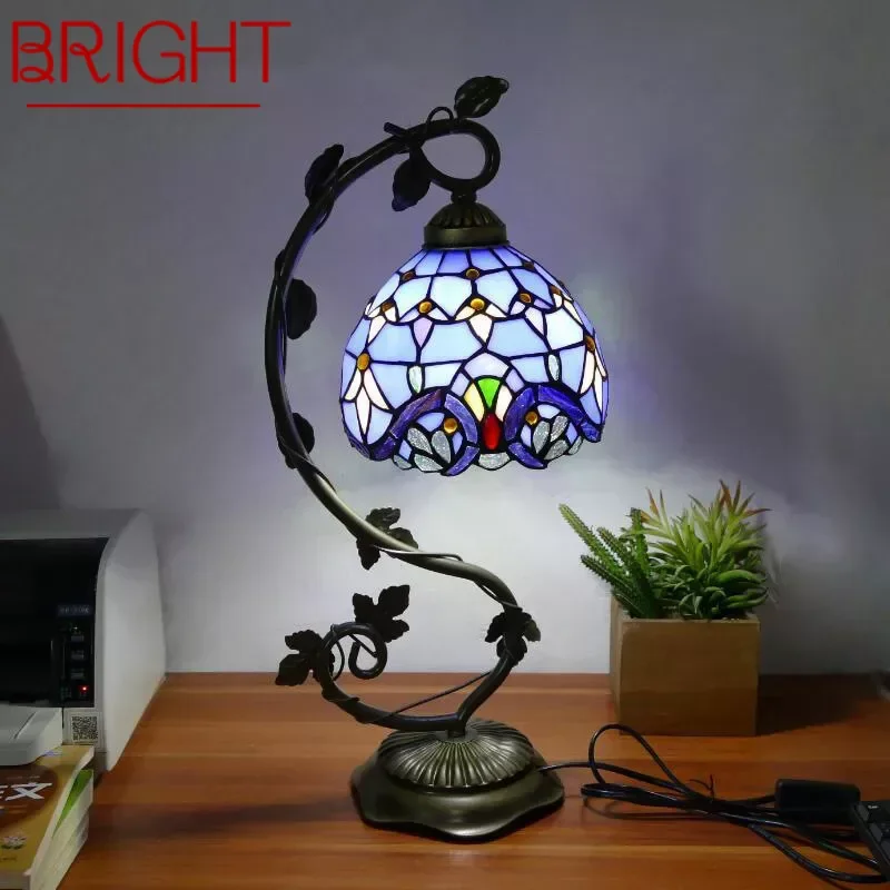 BRIGHTTiffany Table Lamp American Retro Living Room Bedroom Lamp Luxurious Villa Hotel Stained Glass Desk Lamp
BRIGHTTiffany Table Lamp American Retro Living Room Bedroom Lamp Luxurious Villa Hotel Stained Glass Desk Lamp