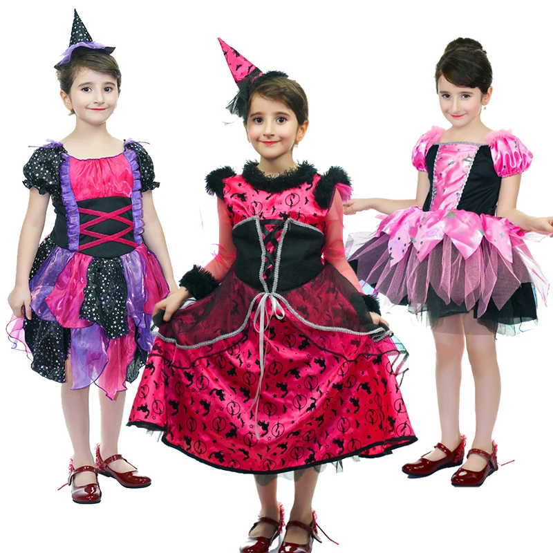 Girl Witch Costume Fancy Dress For Kids Children Cosplay for Kid Halloween Costumes Outfits Role Play Princess Cute Clothing
Girl Witch Costume Fancy Dress For Kids Children Cosplay for Kid Halloween Costumes Outfits Role Play Princess Cute Clothing