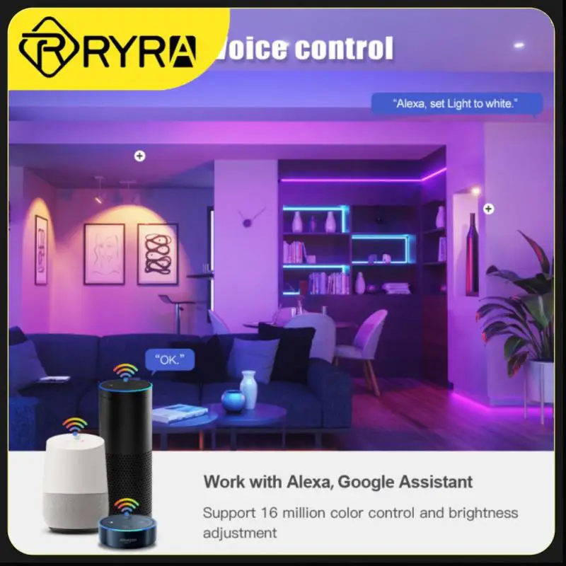 

Умная лампа Tuya с wi-fi, 12/15 вт, E27, RGB, с регулируемой яркостью, с приложением Smart Life, голосовым управлением для дома, Alexa