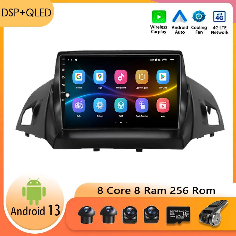 Android 13 Stereo For Ford Kuga 2 Escape 3 2012 - 2019 Auto Car Radio Multimedia Video Player Bluetooth Navigation GPS 360 CAM
Android 13 Stereo For Ford Kuga 2 Escape 3 2012 - 2019 Auto Car Radio Multimedia Video Player Bluetooth Navigation GPS 360 CAM