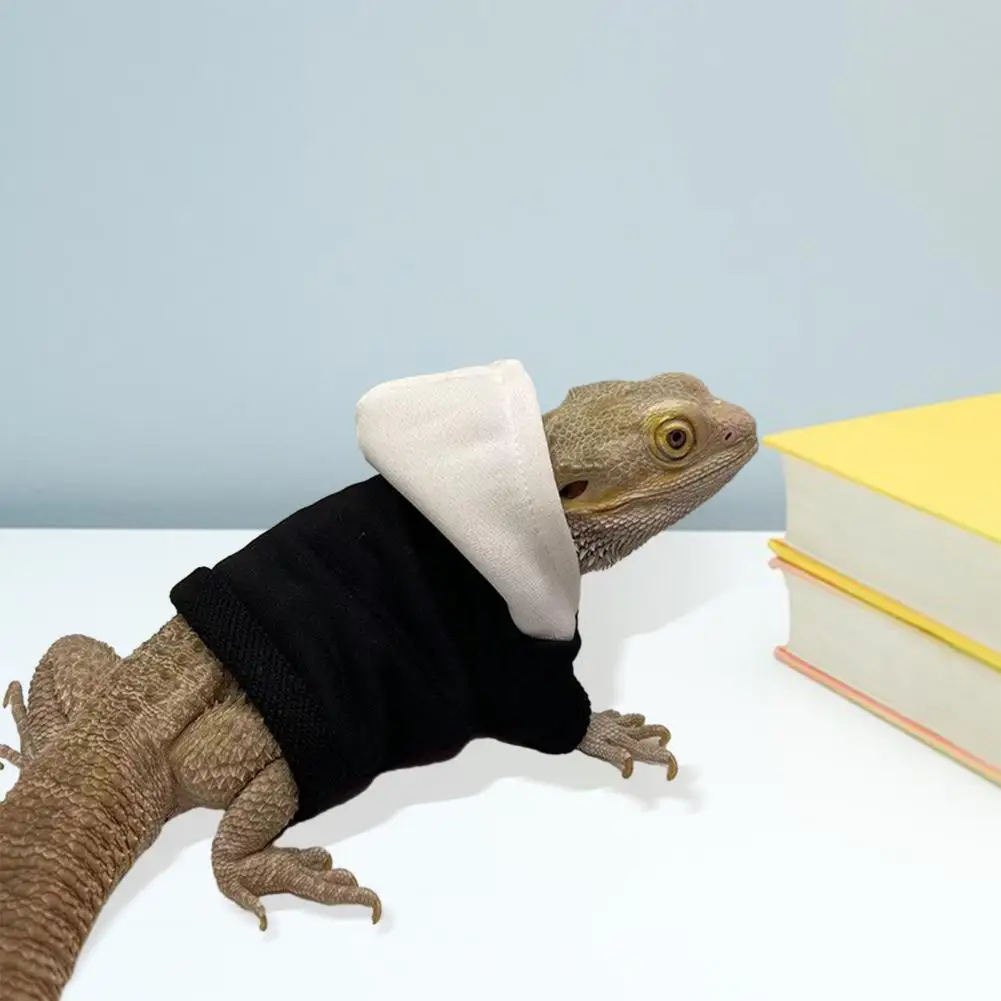 

Stylish Pet Clothes Soft Breathable Lizard Clothing Adjustable Hoodie T-shirt for Small Pets Ideal Outing Transformer for Small