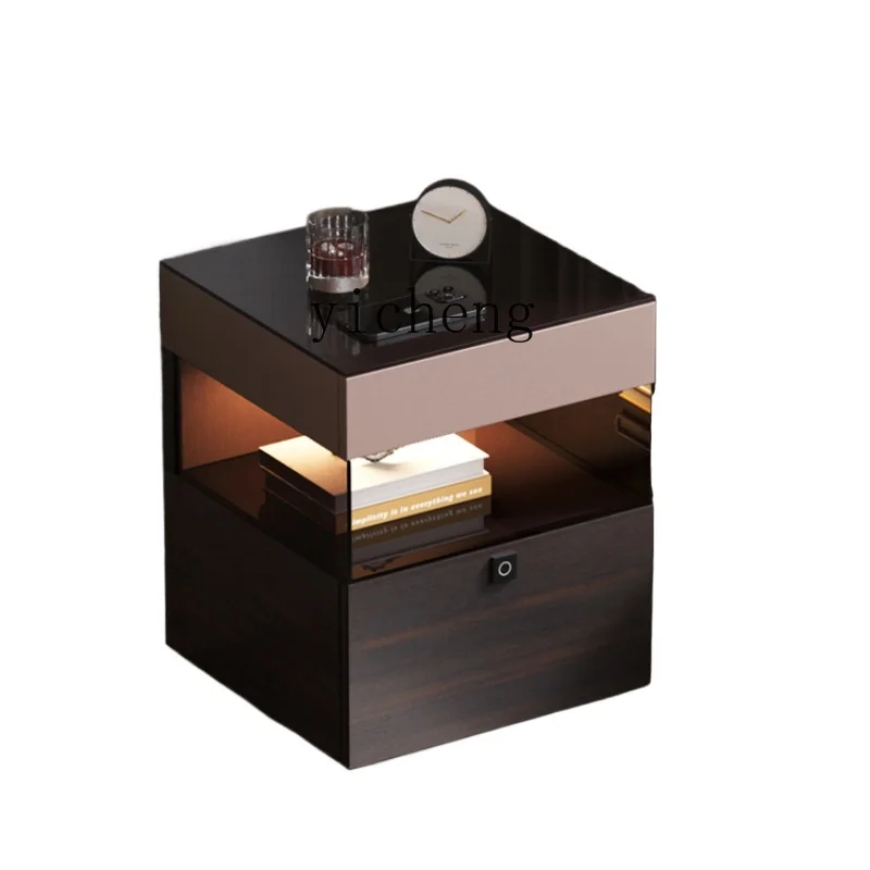 ZK Minimalist Smart Bedside Table Light Luxury High-Grade Home Master Bedroom Small Solid Wood Fingerprint Lock Bedside Cabinet
ZK Minimalist Smart Bedside Table Light Luxury High-Grade Home Master Bedroom Small Solid Wood Fingerprint Lock Bedside Cabinet