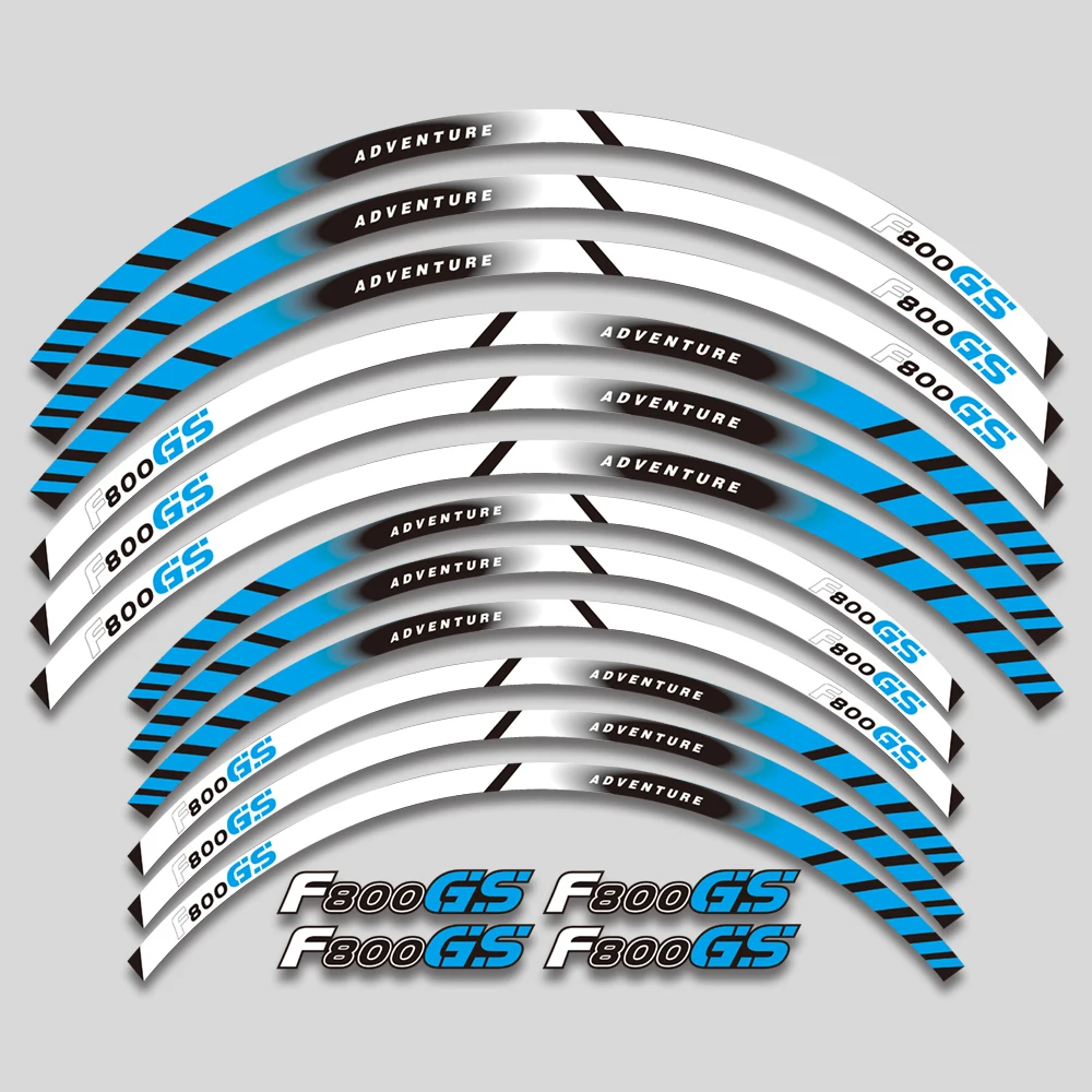 

For BMW F800GS F 800GS F800 GS f 800 gs Motorcycle Wheels Sticker Rim Tire Reflective Stripe Accessories Decorative Decals Set