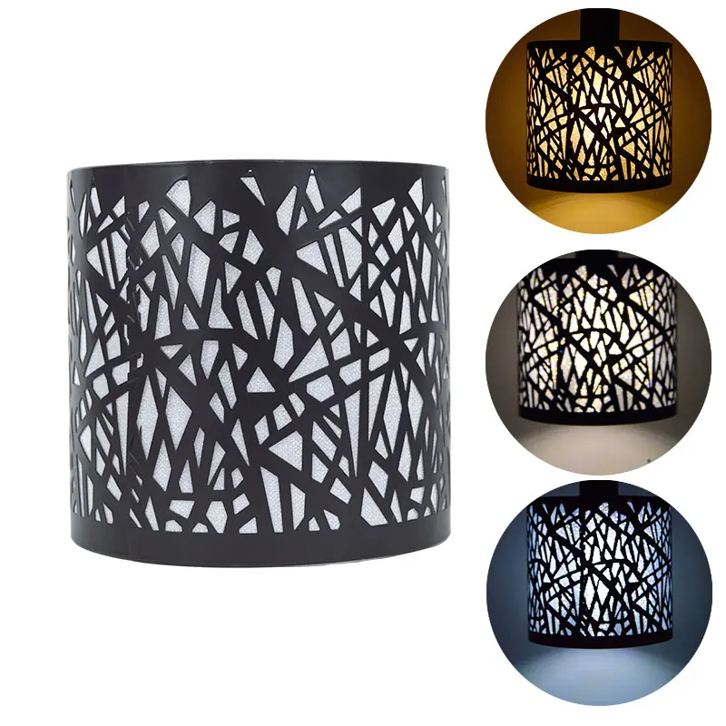Black Metal Ligh Cover Cylinder for E27 Threaded Lamp Head DIY E27 Holder Hanging Lampshade Only Hollow Design Translucent
Black Metal Ligh Cover Cylinder for E27 Threaded Lamp Head DIY E27 Holder Hanging Lampshade Only Hollow Design Translucent