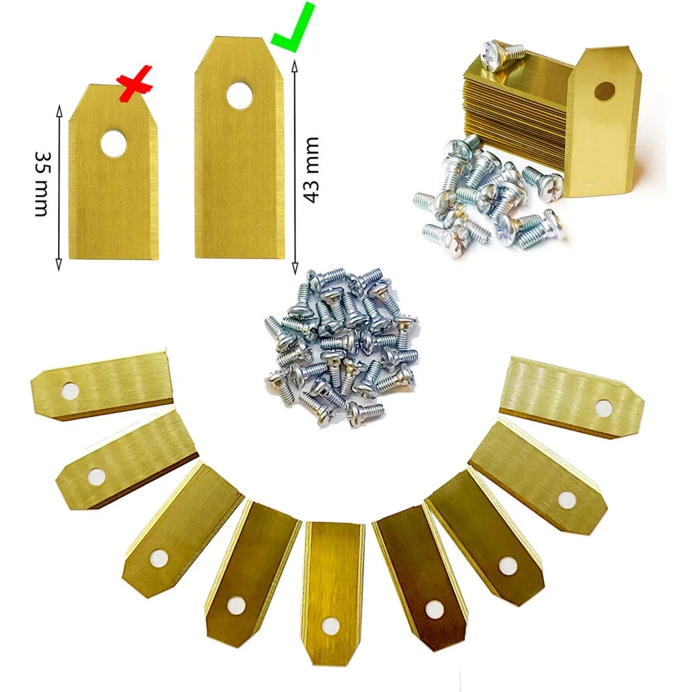 Get Perfect Cutting Results And Long Lasting Performance With These 43mm Stainless Steel Blades For Robotic Lawn Mowers
Get Perfect Cutting Results And Long Lasting Performance With These 43mm Stainless Steel Blades For Robotic Lawn Mowers