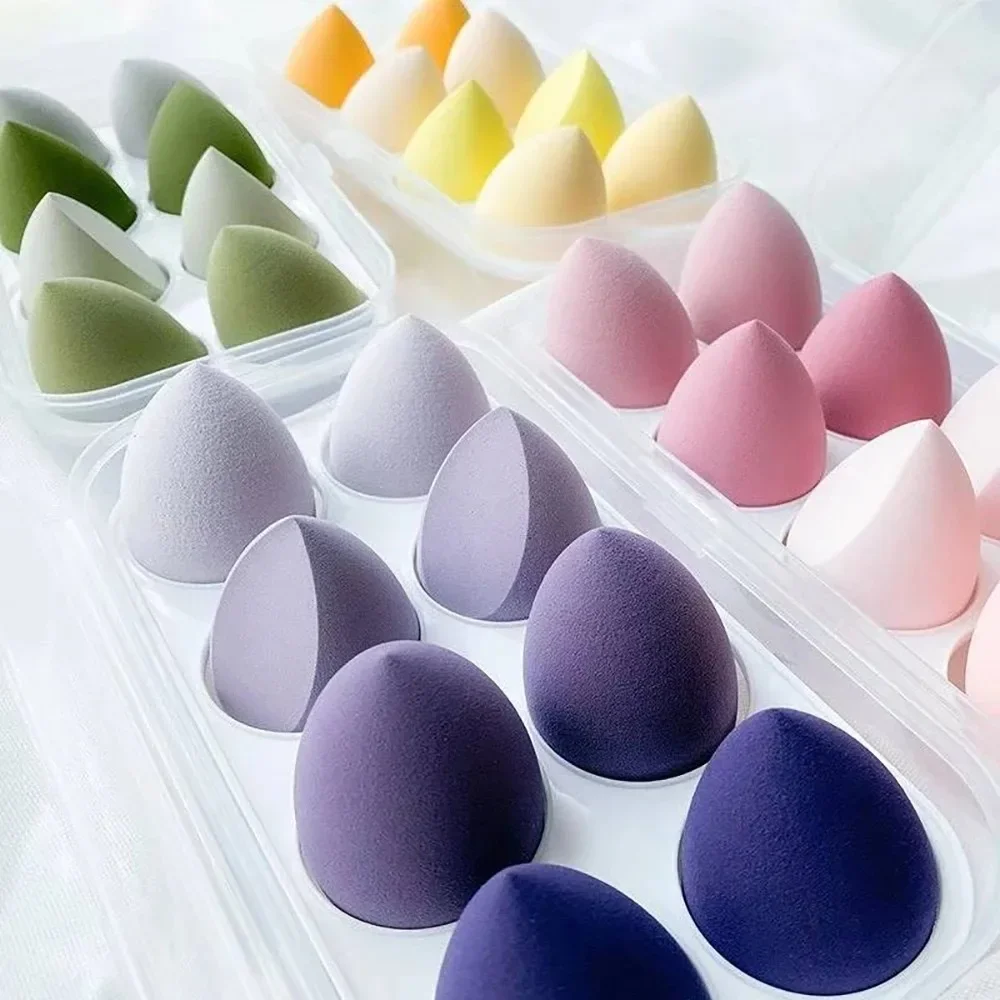 

4pcs Makeup Sponge Blender Beauty Egg Cosmetic Puff Soft Foundation Sponges Powder Puff Women Make Up Accessories Beauty Tools