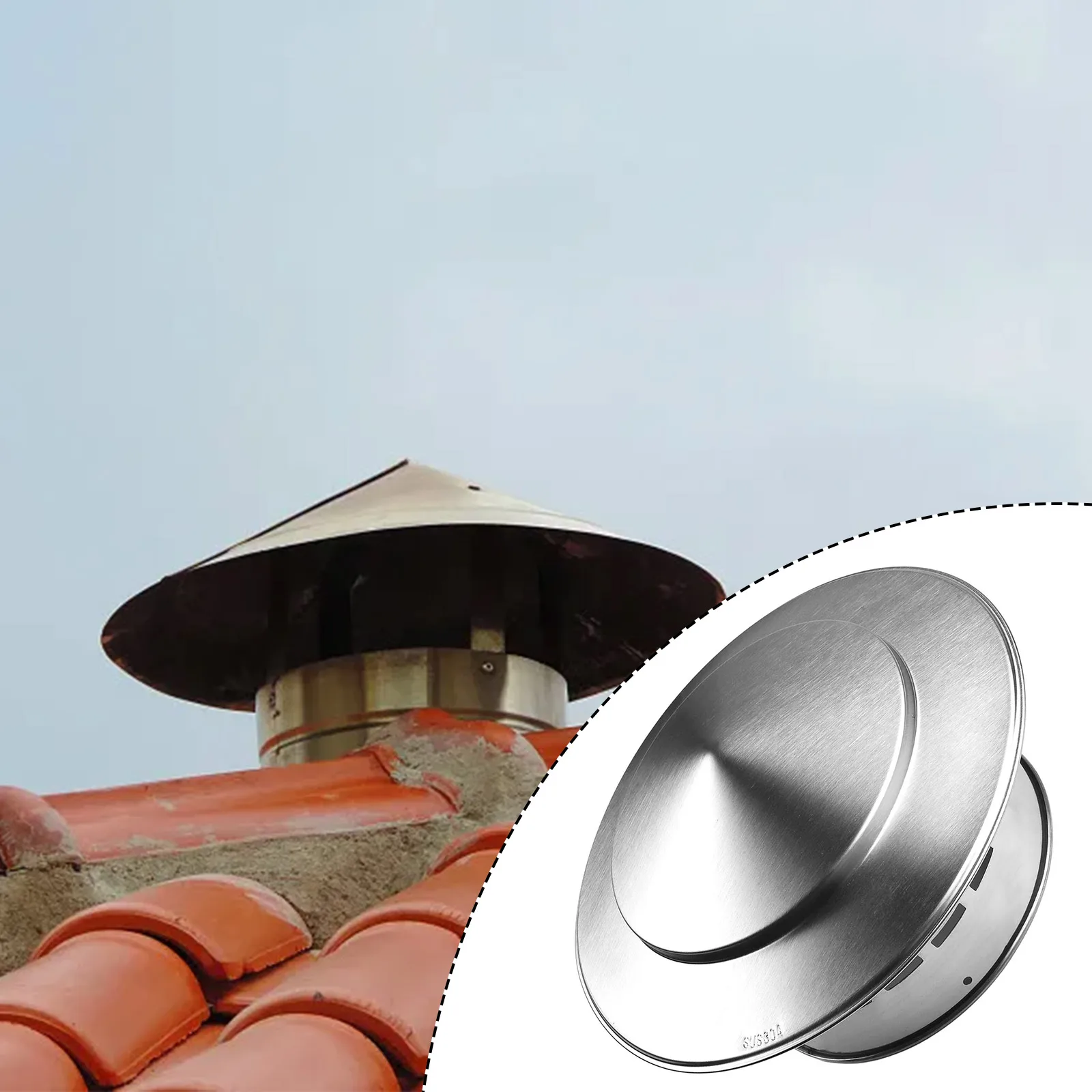 1 X Chimney Cap Chimney Cap Chimneys And Exhaust Hood Exterior Wall Fresh Air For Ventilation Ducts Outlet Roof Pipe
1 X Chimney Cap Chimney Cap Chimneys And Exhaust Hood Exterior Wall Fresh Air For Ventilation Ducts Outlet Roof Pipe