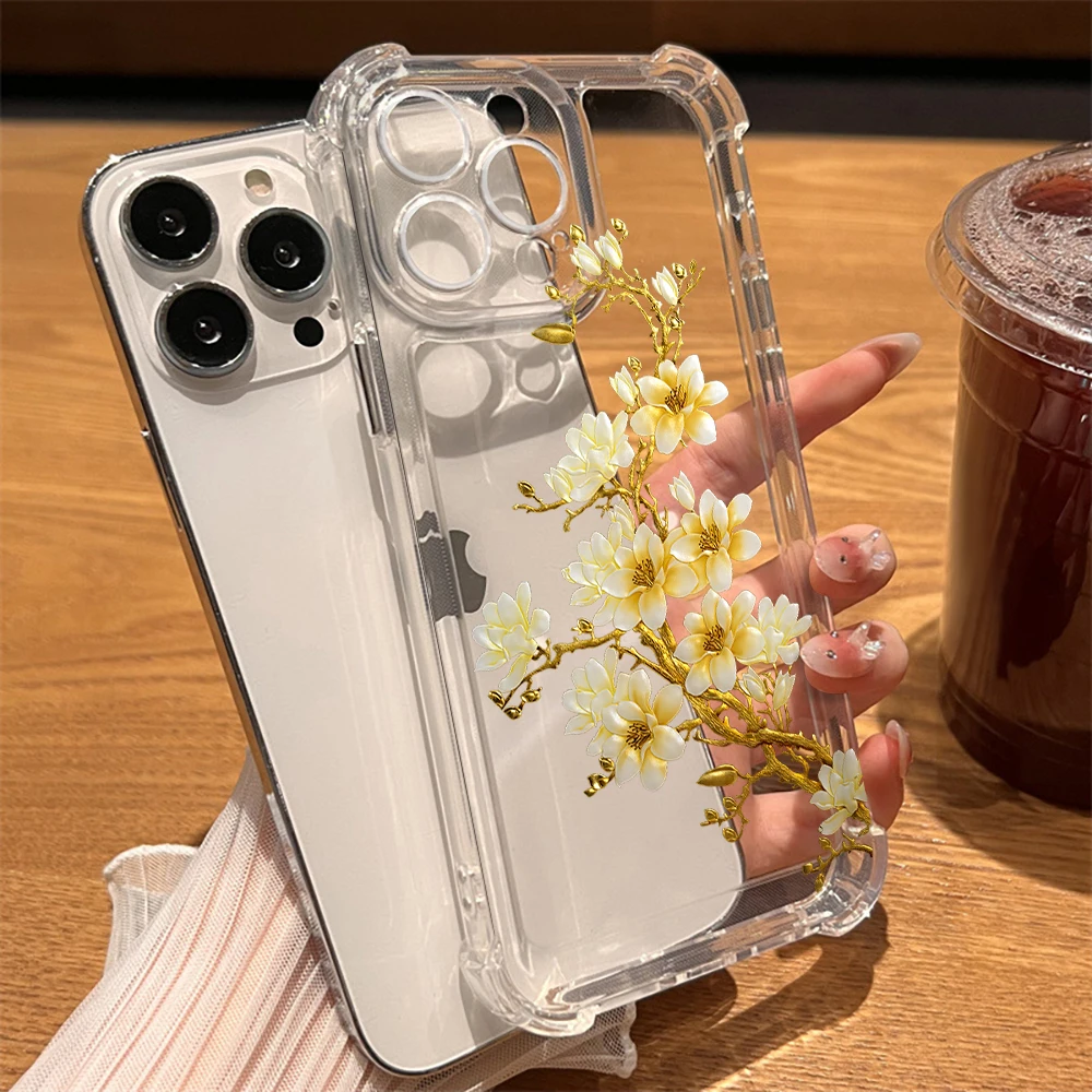 Magnolia Grandiflora Case for IPhone 14 13 ProMax XR XS Max 7 8Plus SE Shockproof Hard Back Cover for IPhone 12 11 Clear Carcasa 
Magnolia Grandiflora Case for IPhone 14 13 ProMax XR XS Max 7 8Plus SE Shockproof Hard Back Cover for IPhone 12 11 Clear Carcasa