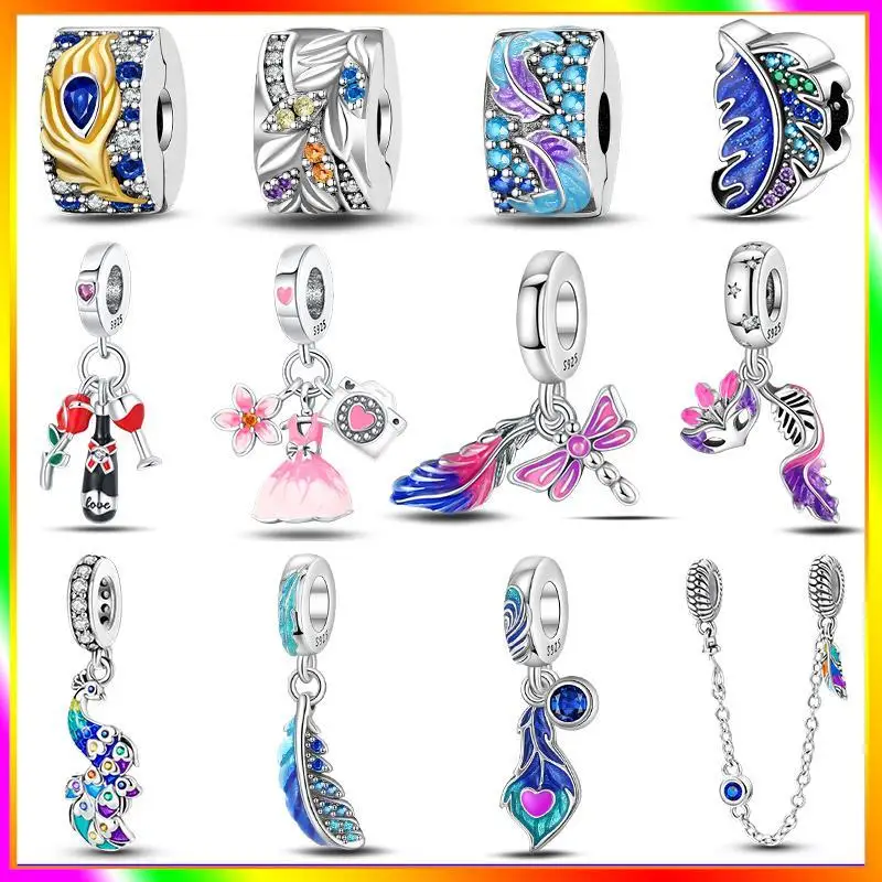 Fit Pandora Original Bracelets DIY Jewelry 925 Sterling Silver Colorful Masquerade Series Sexy Mask Feather Dress Charms Beads
Fit Pandora Original Bracelets DIY Jewelry 925 Sterling Silver Colorful Masquerade Series Sexy Mask Feather Dress Charms Beads
