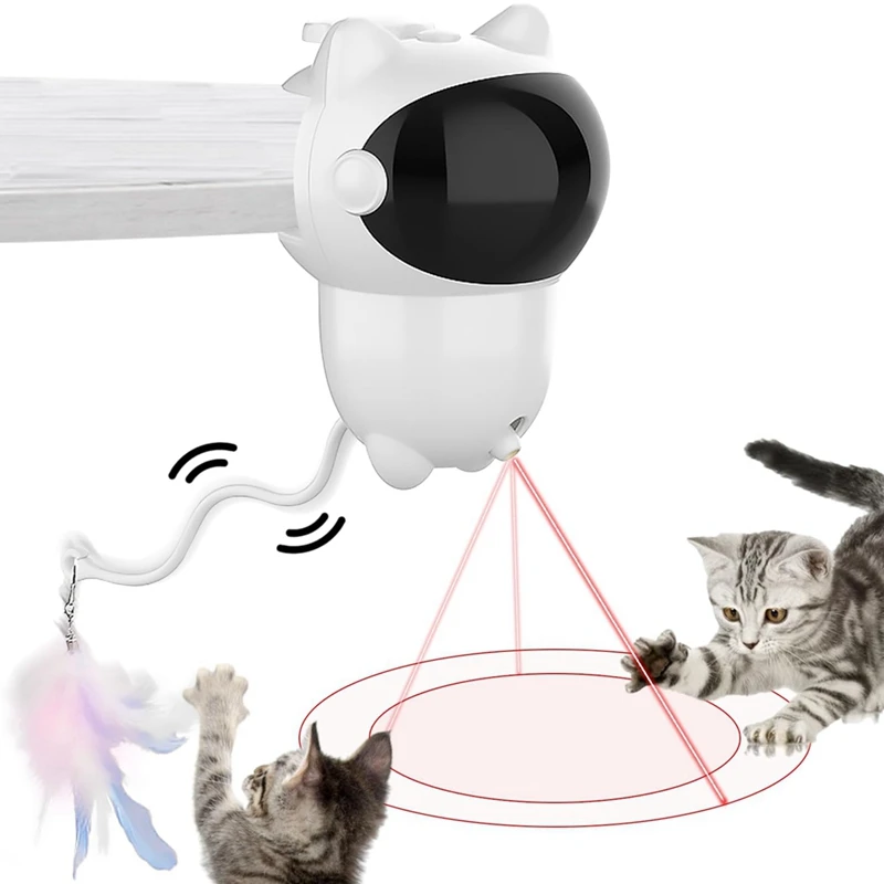 Interactive Cat Toys For Indoor Cats,Cat Laser Toy With LED Light, 360°Rotating Hanging, USB Rechargeable
Interactive Cat Toys For Indoor Cats,Cat Laser Toy With LED Light, 360°Rotating Hanging, USB Rechargeable