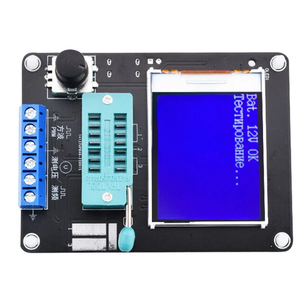 Diode Capacitance Inductance ESR Volt Meter with LCD Display Button Measurement Square Wave Pulse Signal Generator
Diode Capacitance Inductance ESR Volt Meter with LCD Display Button Measurement Square Wave Pulse Signal Generator