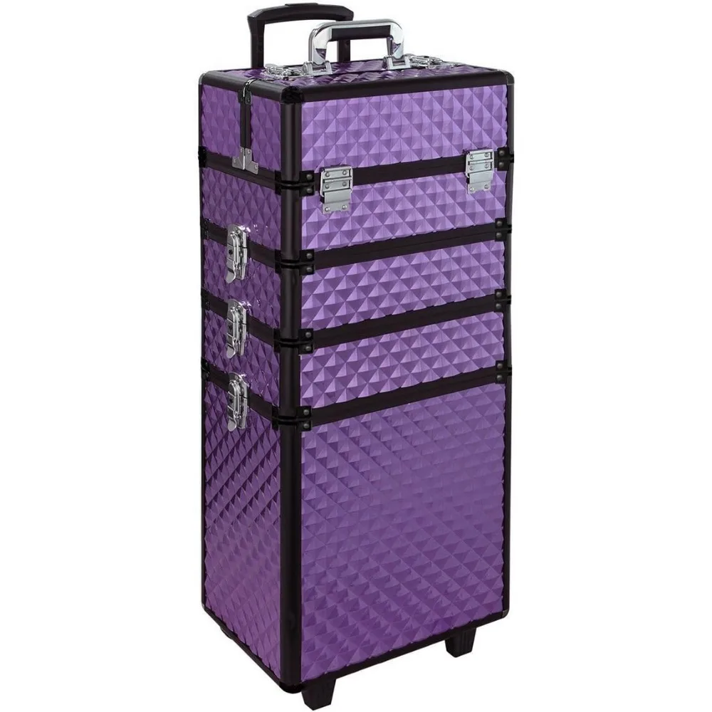 Qivange 4 in 1 Aluminum Professional Makeup Trolley Vanity Case for Artists Beautician Extra Large Travel Jewellery Box Train
Qivange 4 in 1 Aluminum Professional Makeup Trolley Vanity Case for Artists Beautician Extra Large Travel Jewellery Box Train