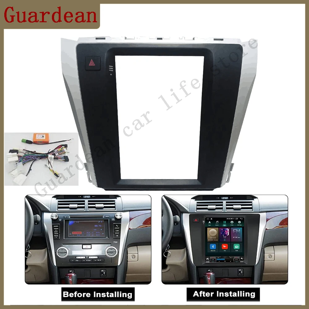 9.7 Inch 2 Din Car Radio Fascias For Toyota Camry 2012-2016 Tesla Style Multimedia Frame Video Player Navigation DVD Panel Trim
9.7 Inch 2 Din Car Radio Fascias For Toyota Camry 2012-2016 Tesla Style Multimedia Frame Video Player Navigation DVD Panel Trim