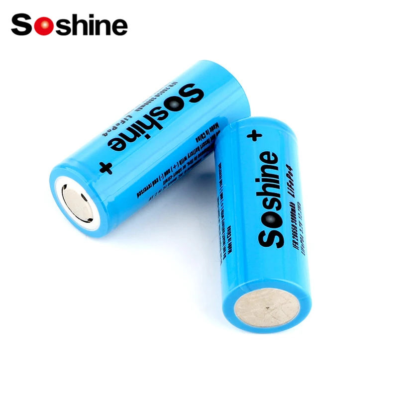 Soshine 3.2V 3800mAh Rechargeable Battery LiFePO4 26650 Batteries 3800mAh 26650 Battery for Laser Flashlight RC TOYS Helicopter
Soshine 3.2V 3800mAh Rechargeable Battery LiFePO4 26650 Batteries 3800mAh 26650 Battery for Laser Flashlight RC TOYS Helicopter