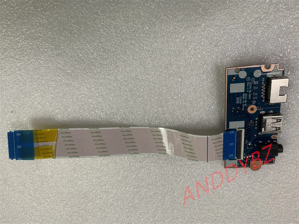 Подлинная б/у аудиоплата USB, порт LAN для Lenovo ThinkPad e570 e575, ns-a831, работает идеально, бесплатная доставка 
Подлинная б/у аудиоплата USB, порт LAN для Lenovo ThinkPad e570 e575, ns-a831, работает идеально, бесплатная доставка