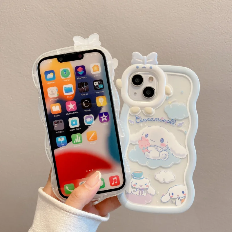 Sanrio Cartoon Cinnamoroll Bowknot Wave Monster Lens Holder Phone Case Iphone 11 12 13 14 Pro Max X Xs Xr 7 8 Plus Soft Case
Sanrio Cartoon Cinnamoroll Bowknot Wave Monster Lens Holder Phone Case Iphone 11 12 13 14 Pro Max X Xs Xr 7 8 Plus Soft Case