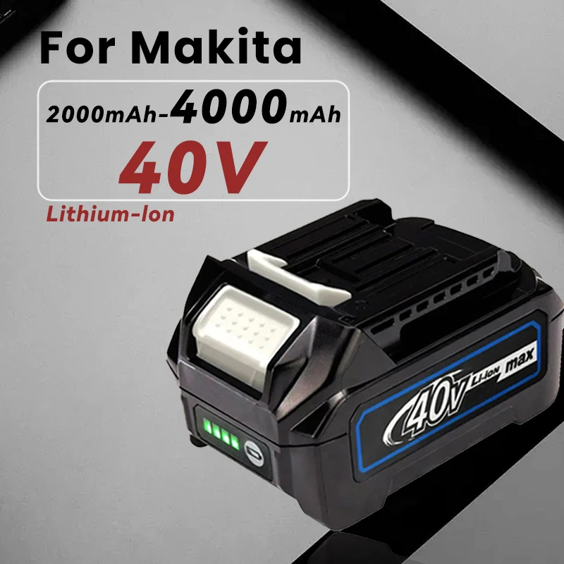 

2.0Ah 4.0Ah 40V Lithium-ion Power Tool Battery for BL4025 Makita XGT40 BL4040 191B36-3 Rechargeable Batteries Li-ion Power Tool