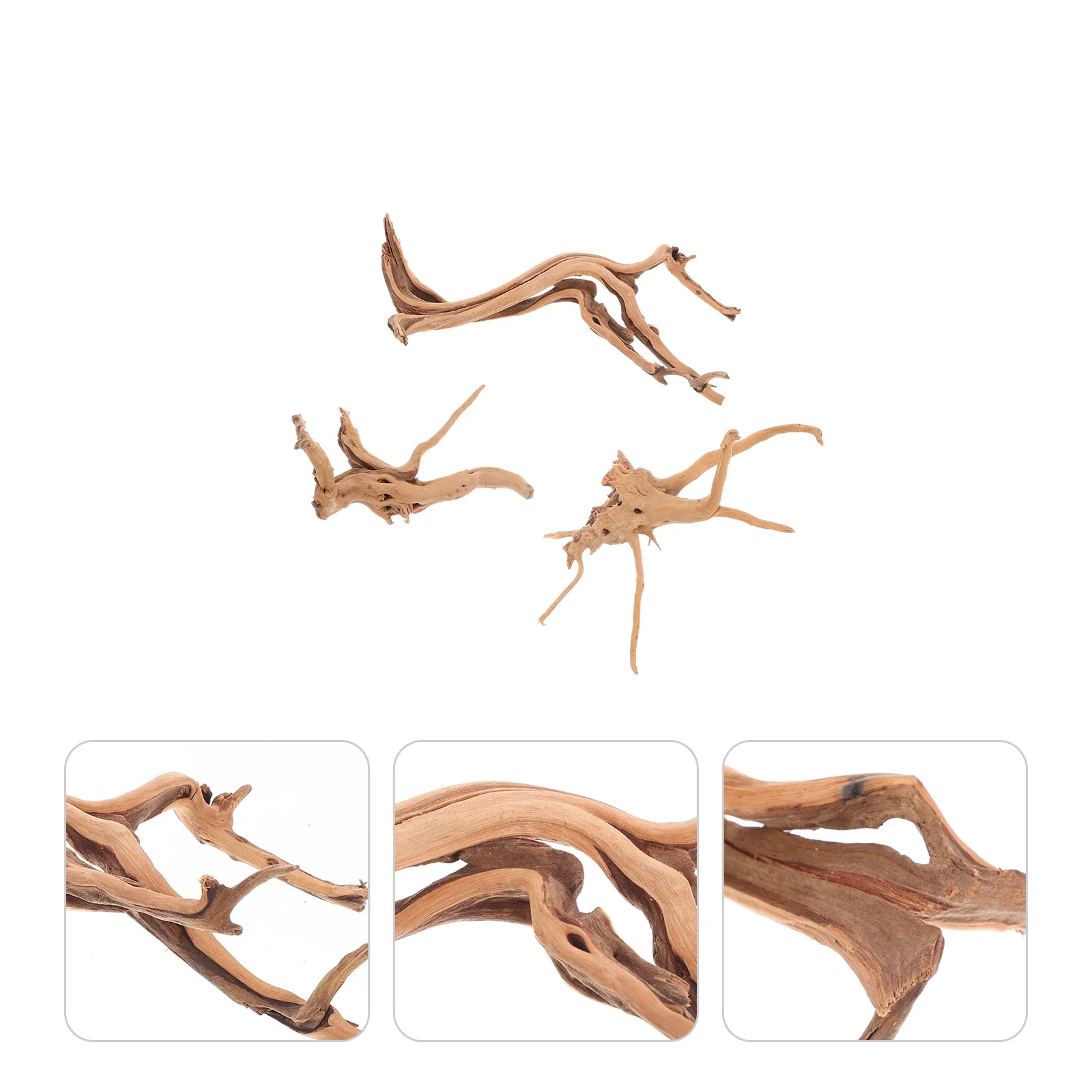 3 Pcs Natural Driftwood Crafts Landscaping Sunken Plant Fish Tanks Aquarium Adornments Artificial Desktop Wooden Underwater
3 Pcs Natural Driftwood Crafts Landscaping Sunken Plant Fish Tanks Aquarium Adornments Artificial Desktop Wooden Underwater