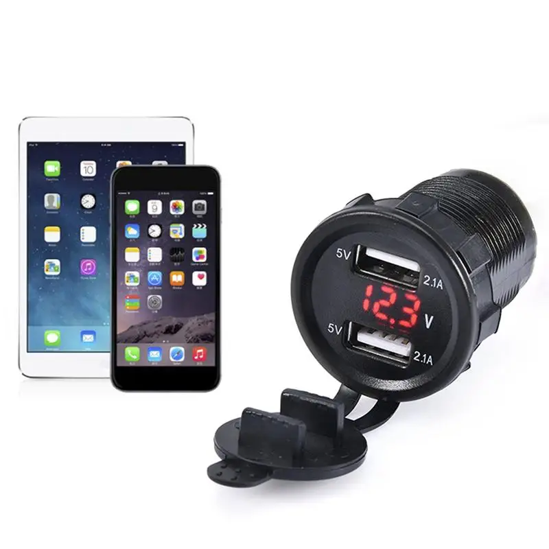 Зарядное устройство с двумя USB-портами, 12 В, 24 В
Зарядное устройство с двумя USB-портами, 12 В, 24 В