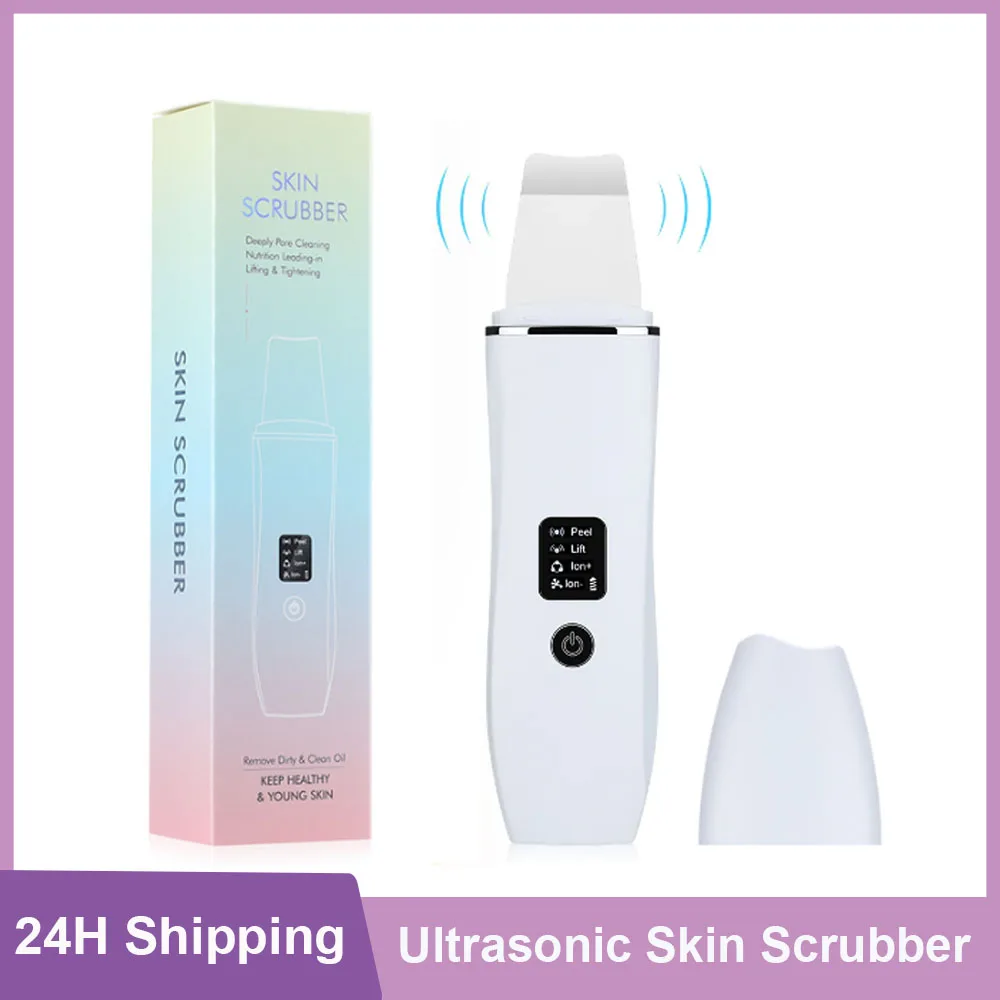 Ultrasonic Skin Scrubber Face Cleaner Ion Acne Blackhead Remover Peeling Machine Vibration Massager EMS Face Lifting Devices
Ultrasonic Skin Scrubber Face Cleaner Ion Acne Blackhead Remover Peeling Machine Vibration Massager EMS Face Lifting Devices