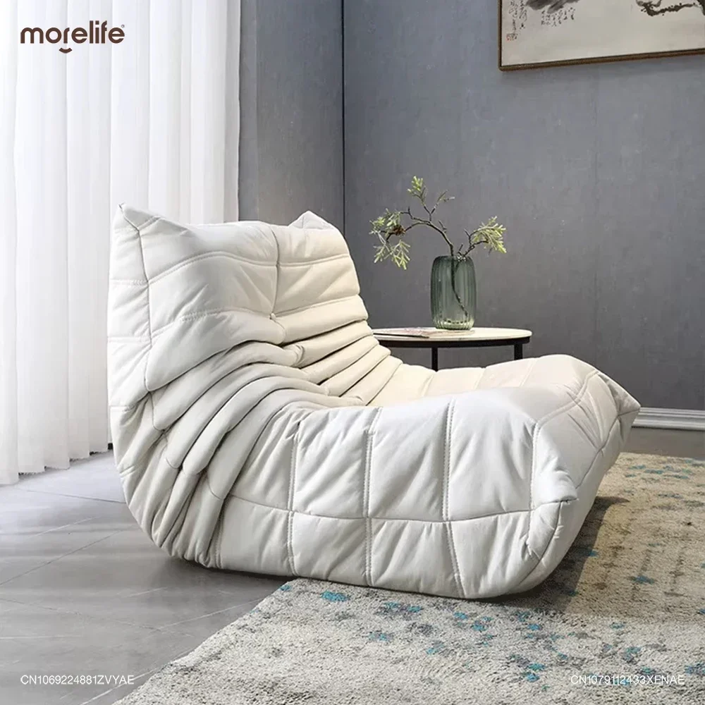 

Caterpillar Lazy Sofa Couch Tatami Velvet Single Living Room Sofas Light Luxury INS Lounge Chairs Rocking Chair Home Furniture